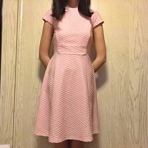 Pink textured dress
